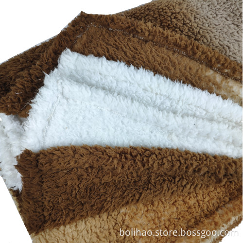 customized design sherpa fleece printed shu velveteen blanket